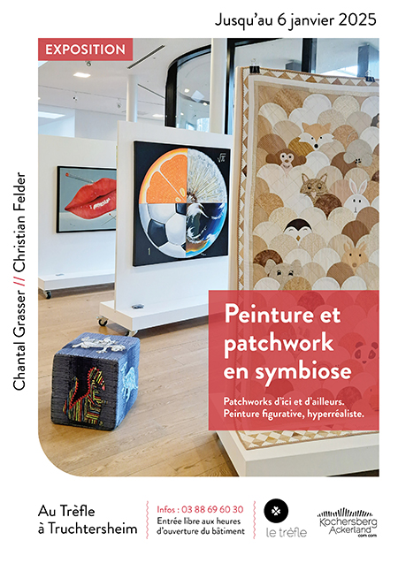 Peinture et patchwork en symbiose