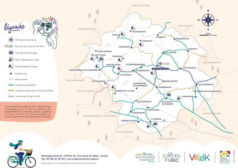 carte itineraires cyclables grand public HD RVB 2026