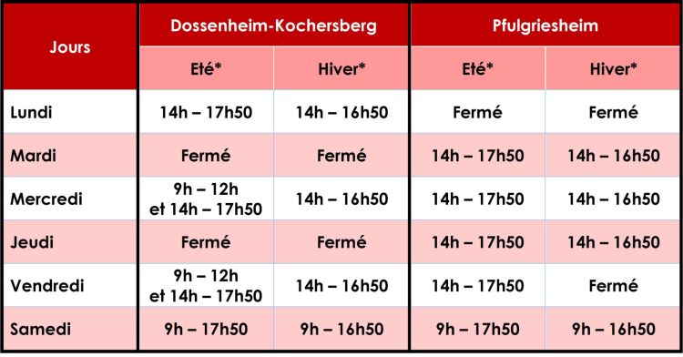 horaires déchetteries horaires déchetteries